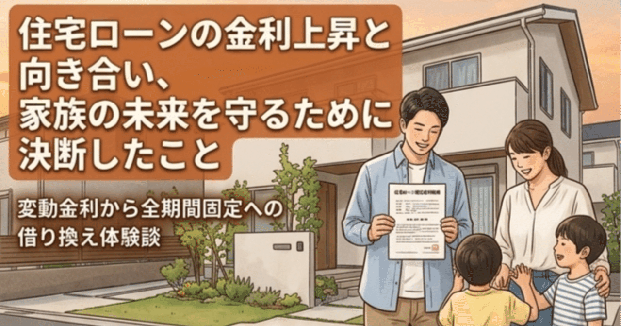【生活発信】年末に住宅ローンを固定金利に変えた話:5年ルールの恐ろしさ