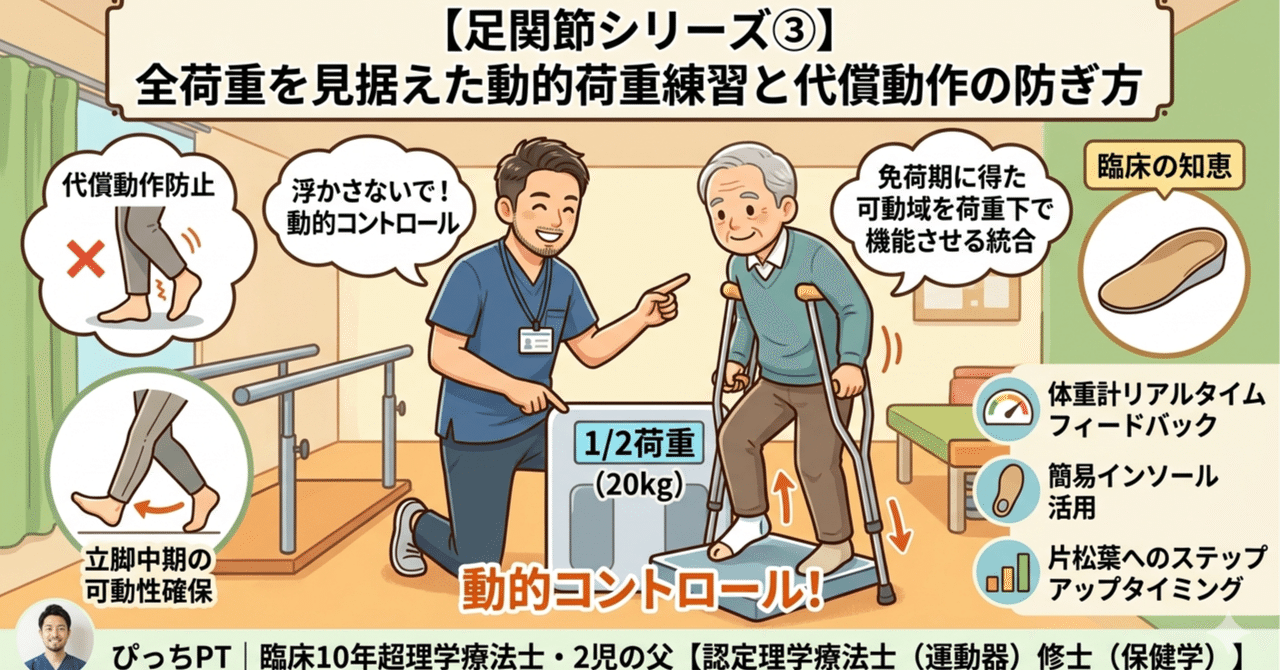 足関節リハの部分荷重の記事サムネイル