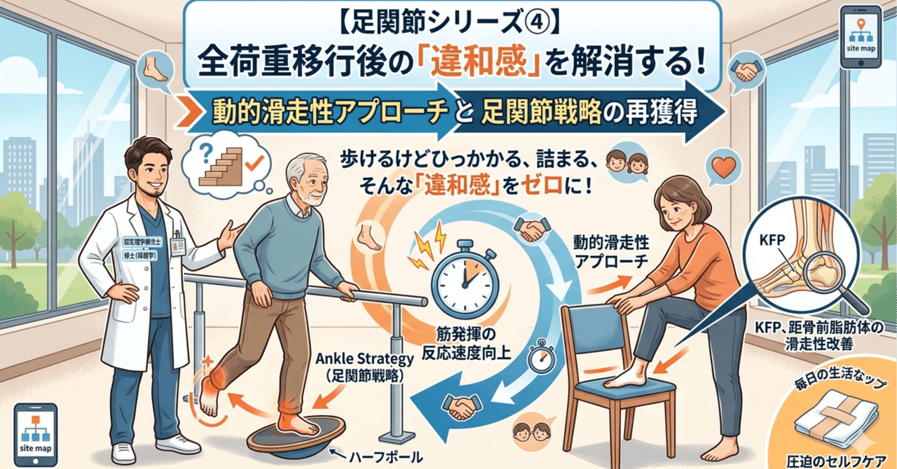 足関節リハの全荷重後の記事サムネイル
