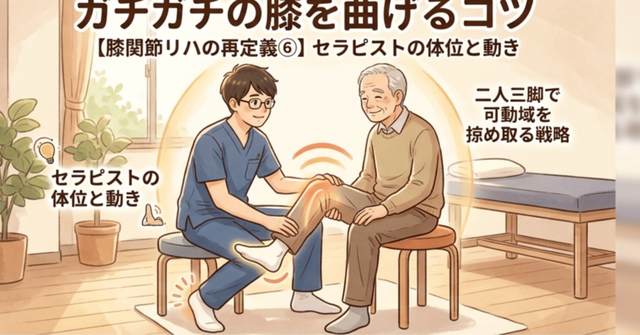 膝関節を曲げるための位置と手の当て方の記事サムネイル